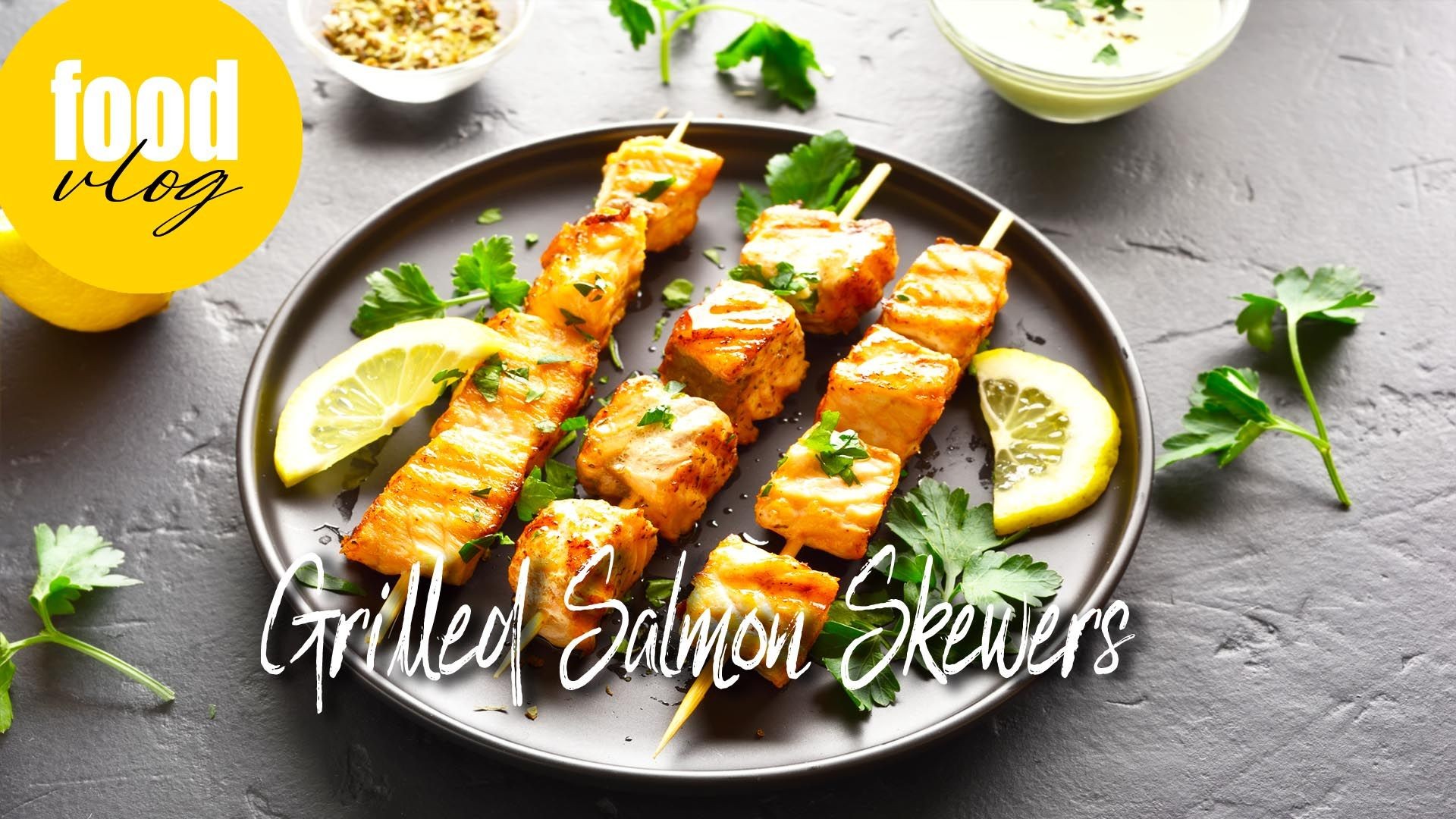 How to Make Grilled Salmon Skewers