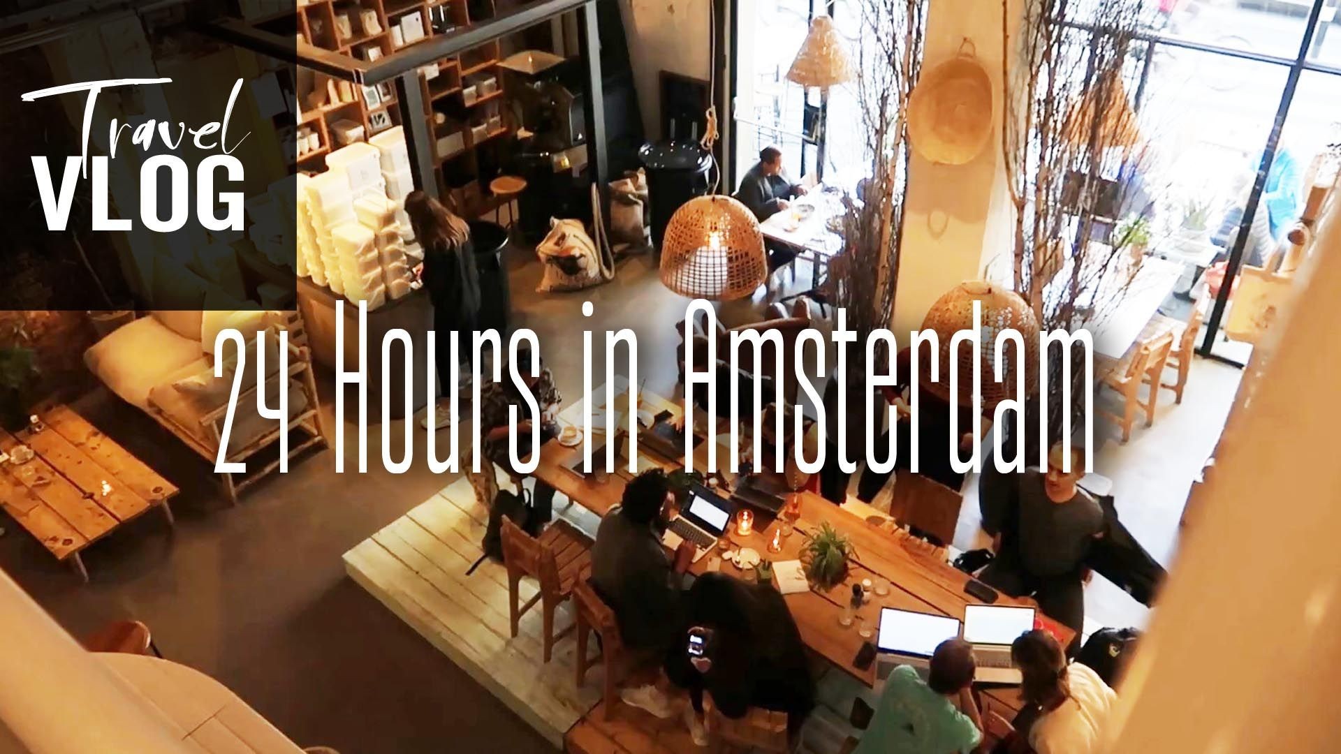 24 hours in Amsterdam: Rooftop bar, Cinema, Cafés, Art exhibit Netherlands travel vlog