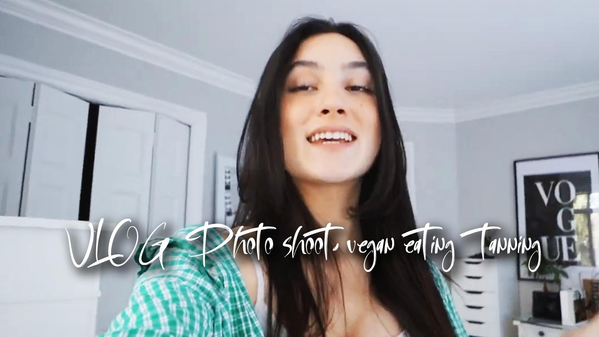 Photo shoot, vegan eating & tanning | Vlog