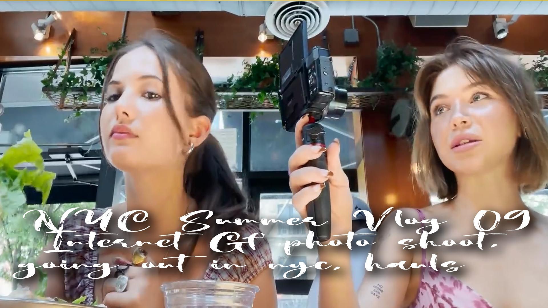 NYC Summer Vlog 09 : Internet Gf photo shoot, going out in nyc, hauls